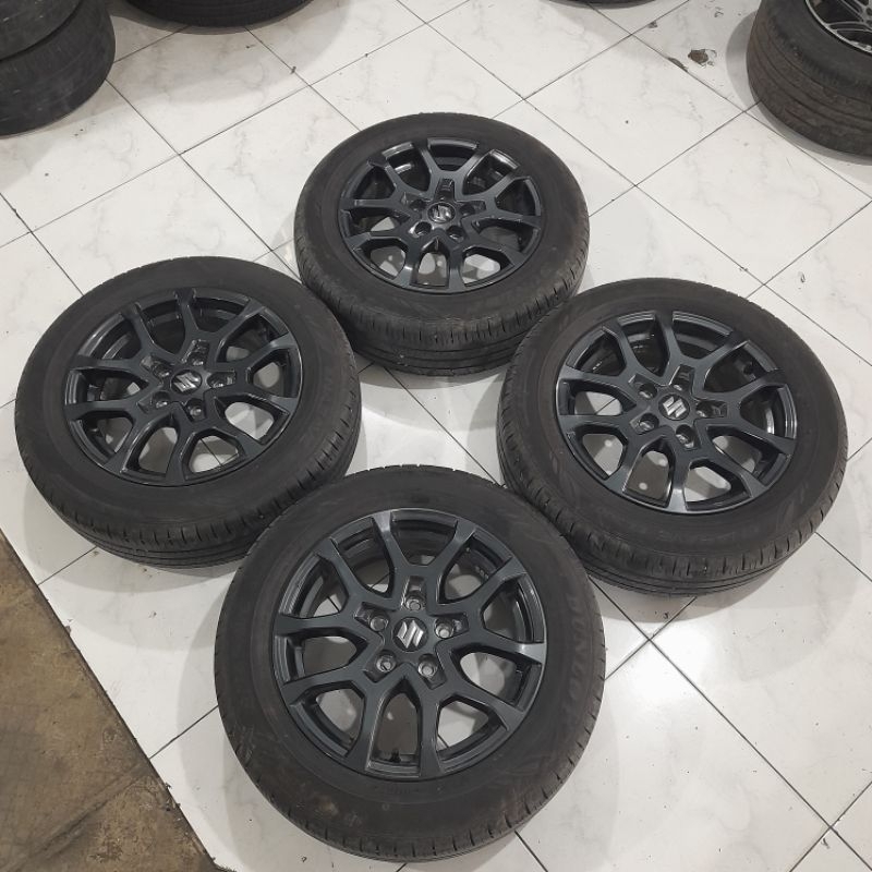 VELG BEKAS MOBIL MURAH ORIGINAL SUZUKI XL7 RING 16 + BAN COCOK BUAT ERTIGA NEW CARRY GRAND MAX LUXIO