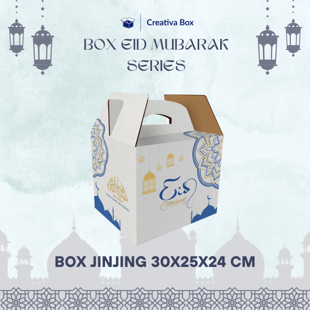 

Box jinjing 30X25X24 cm/ hampers/ idul fitri/ kardus/ ied mubarak
