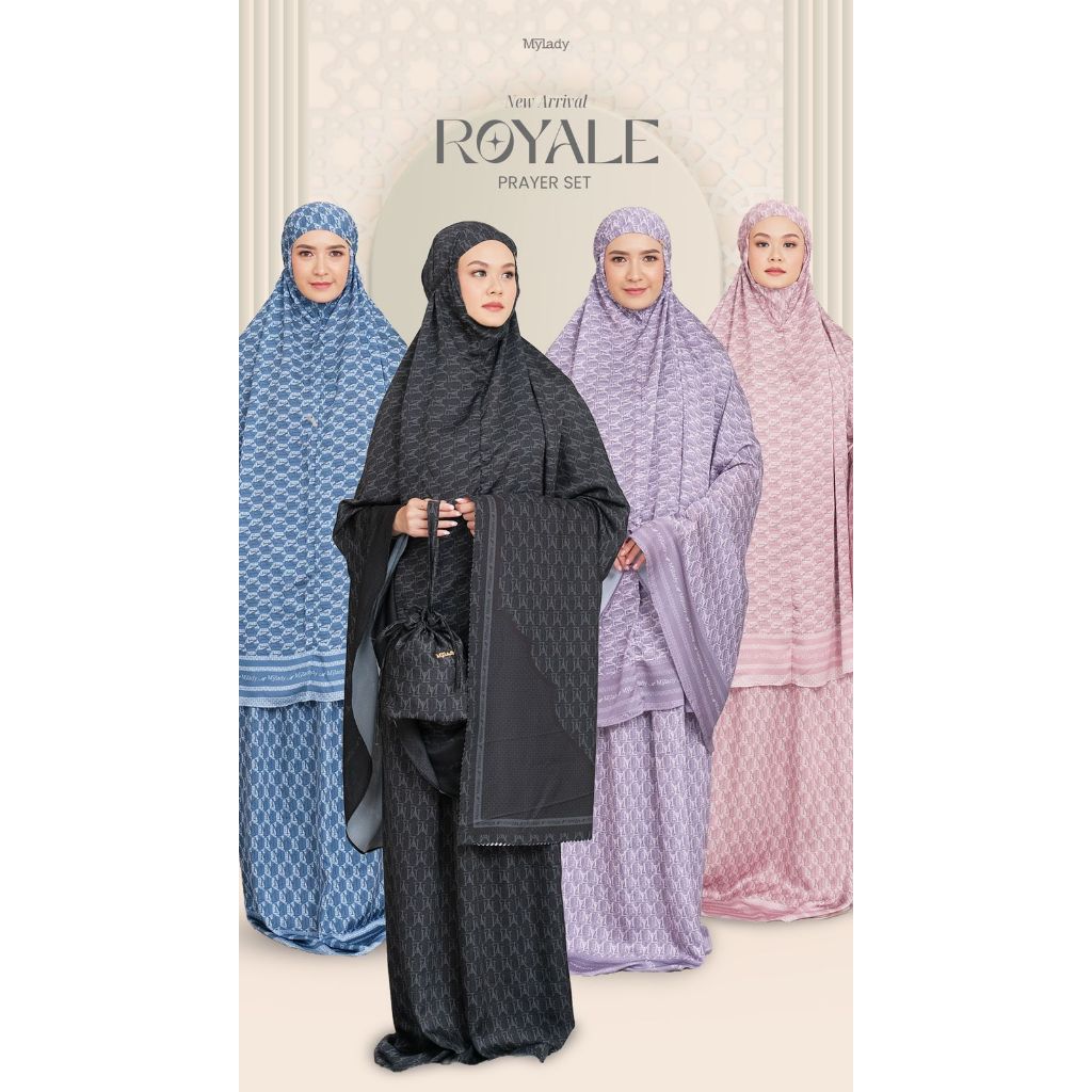MUKENA DEWASA ROYALE PRAYER SET TERBARU MYLADY BAHAN SILKY GLOW PREMIUM MURAH CANTIK MODIS ADEM