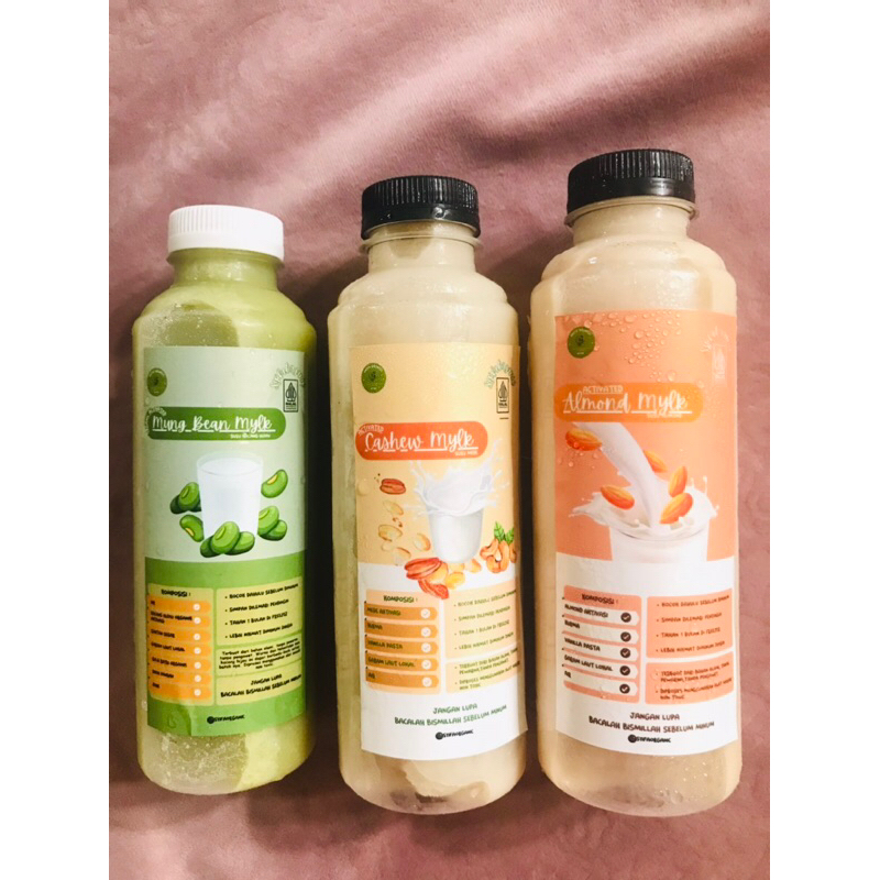 

Nut mylk Halal certified (Susu Kacang hijau, Almond, Mede/Mete)