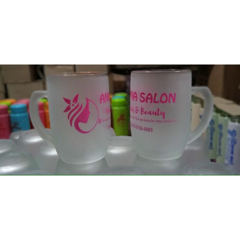 gelas sablon jumbo frost/doff