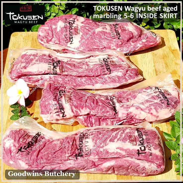 

Beef INSIDE SKIRT aged FROZEN wagyu Tokusen marbling MBS-5