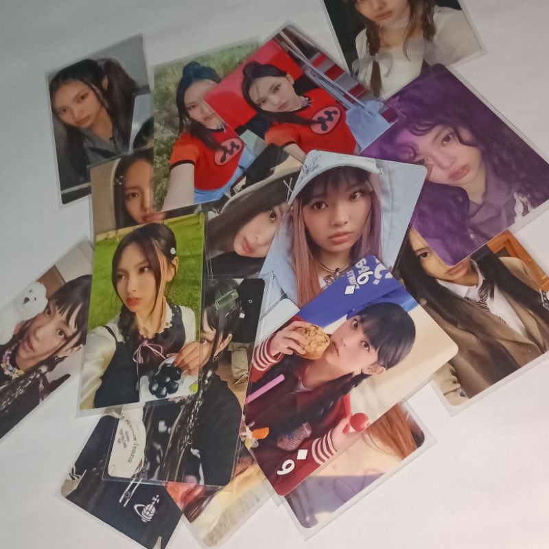 

Offcial Photocard PC Jiwoo Nmixx, Hyein Danielle Haerin New jeans, Hikaru Kep1er