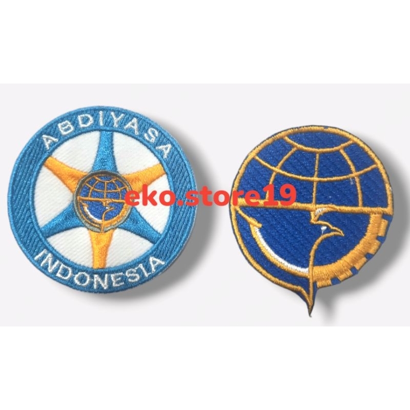 LOGO BADGE ABDIYASA KEMENHUB  BULAT DRIVER BORDIR KOMPUTER