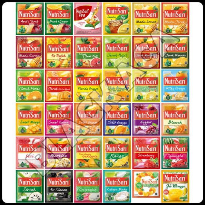 

NUTRI SARI ALL VARIAN 1 RENTENG ( 10 PCS )