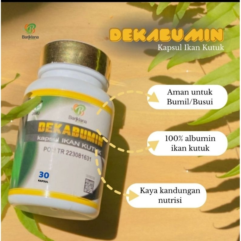 DEKABUMIN Kapsul Ikan Kutuk Kapsul Herbal Ikan Gabus kapsul Percepat penyembuh luka