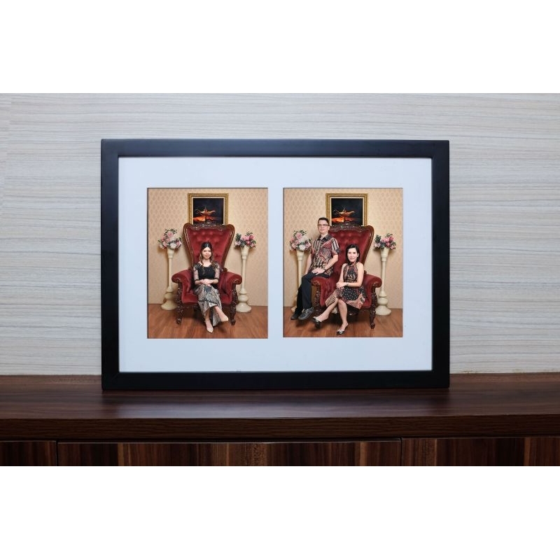Frame Foto Kayu MARIGOLD 20P 8R + Kaca Ukuran (20,3X25,4 cm) | Frame Foto Dekorasi Rumah