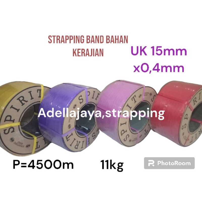 

tali strpping band/embos/kerajinan 15mm x 0,4mm x 4500m