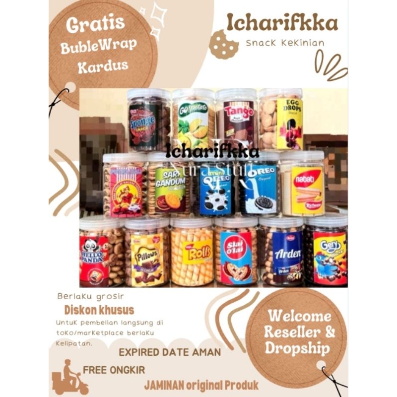 

CAMILAN TERMURAH PROMO SALE DISKON SNACK BRANDED ORI CEMILAN HAMPERS LEBARAN Ramadhan || Ready Stok BISKUIT LEBARAN OREO , SOES, NABATI , TANGGO KEMASAN SNACK INDOFOOD TOPLES 750ML Expired panjang dijamin