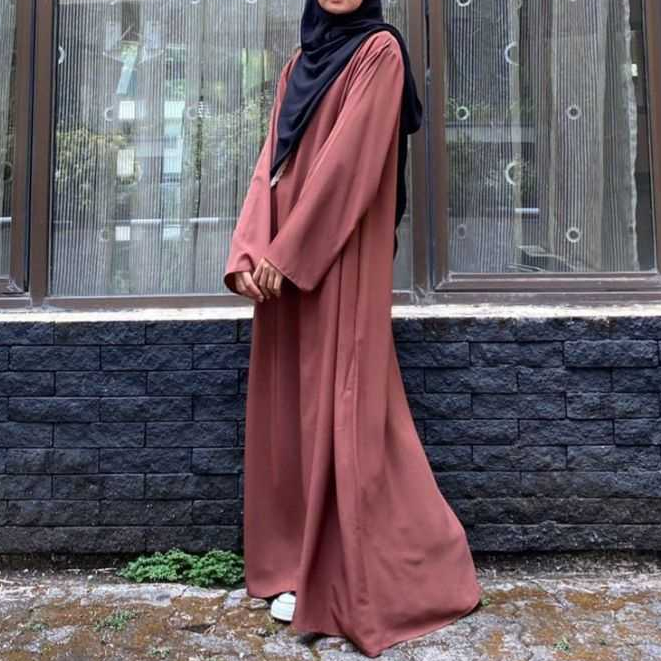 Baju Gamis wanita terbaru syar'i polos abaya muslim murah