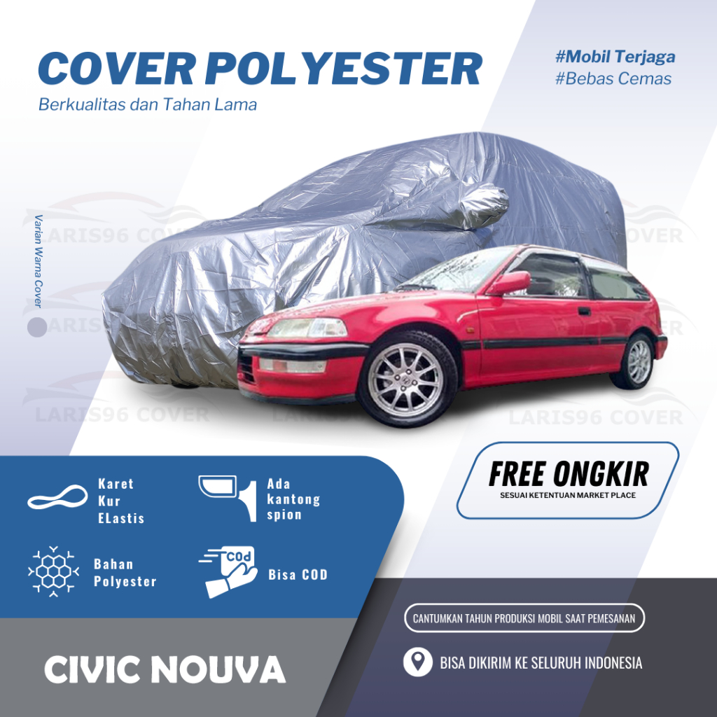 Sarung Mobil Civic Nouva 2 Pintu Cover Penutup Mantel Mobil Civic Nouva