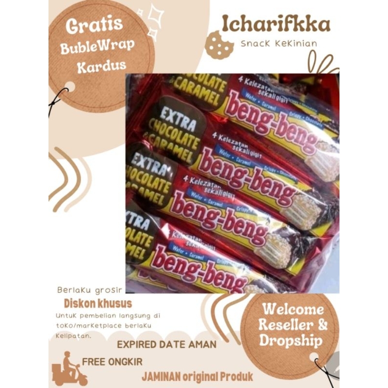 

Ready stok Snack kiloan BENG BENG, bengbeng COKLAT Cemilan Original,EXP masih panjang di jamin Aman