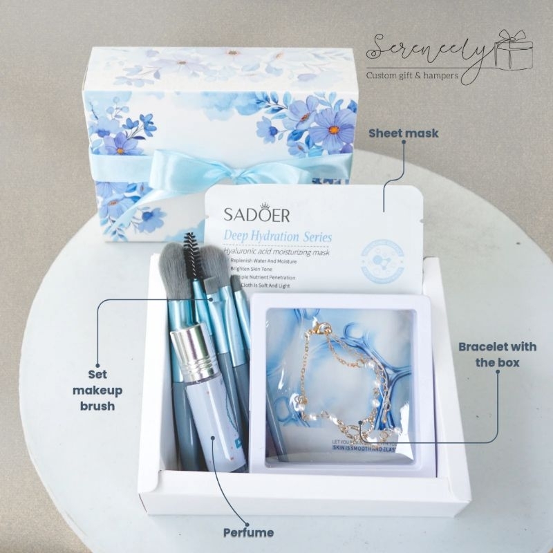 

hampers bridesmaid / kado pacar cewek /gift box sempro wisuda/ kado ultah sahabat/ hampers makeup aesthetic/ hampers ulang tahun anak sekolah