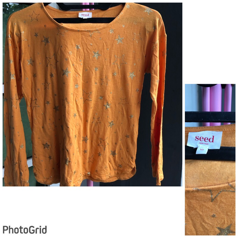 Kaos remaja glitter seed sz tag 10