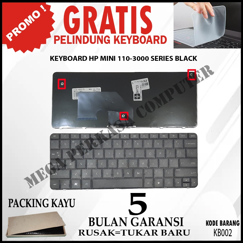 Keyboard HP Mini 110-3000 HP Mini 110-3014TU HP Mini 110-3100 HP Mini