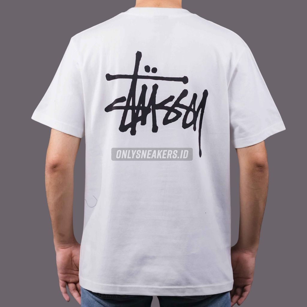 STUSSY BASIC STUSSY WHITE TEE