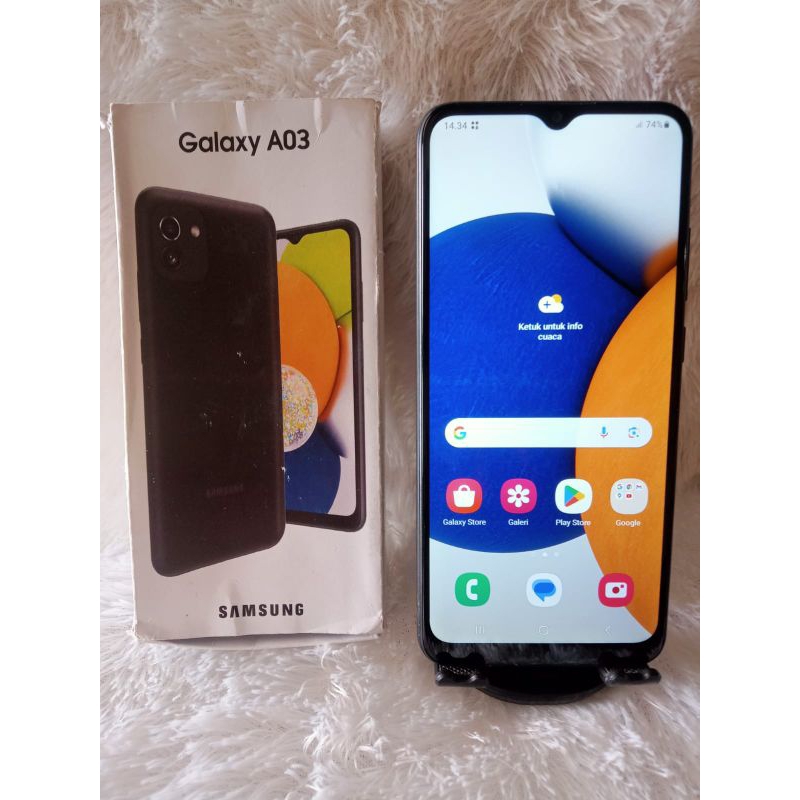 JUAL HP SECOND SAMSUNG a03 RAM 4/64