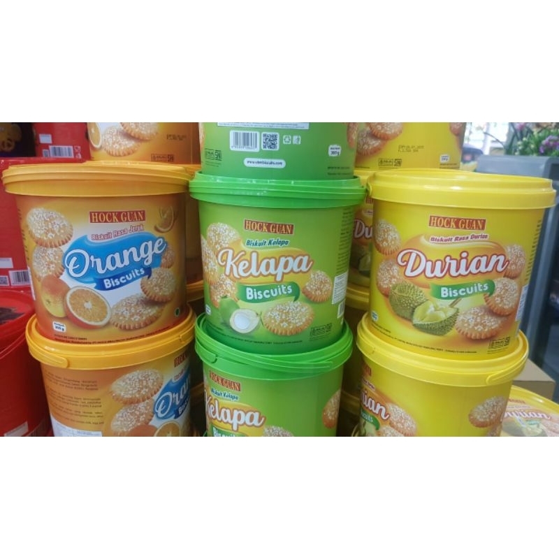 

*BISCUIT LEBARAN* Biscuits timba Hock Guan DURIAN,KELAPA,ORANGE,