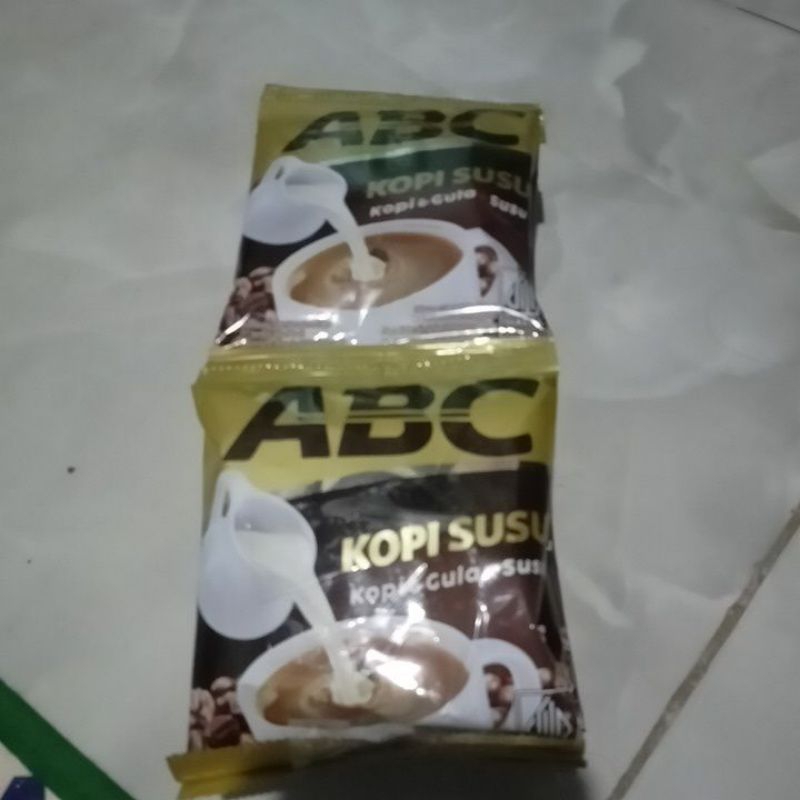 

Kopi susu ABC 30 g Renceng 10 sachet