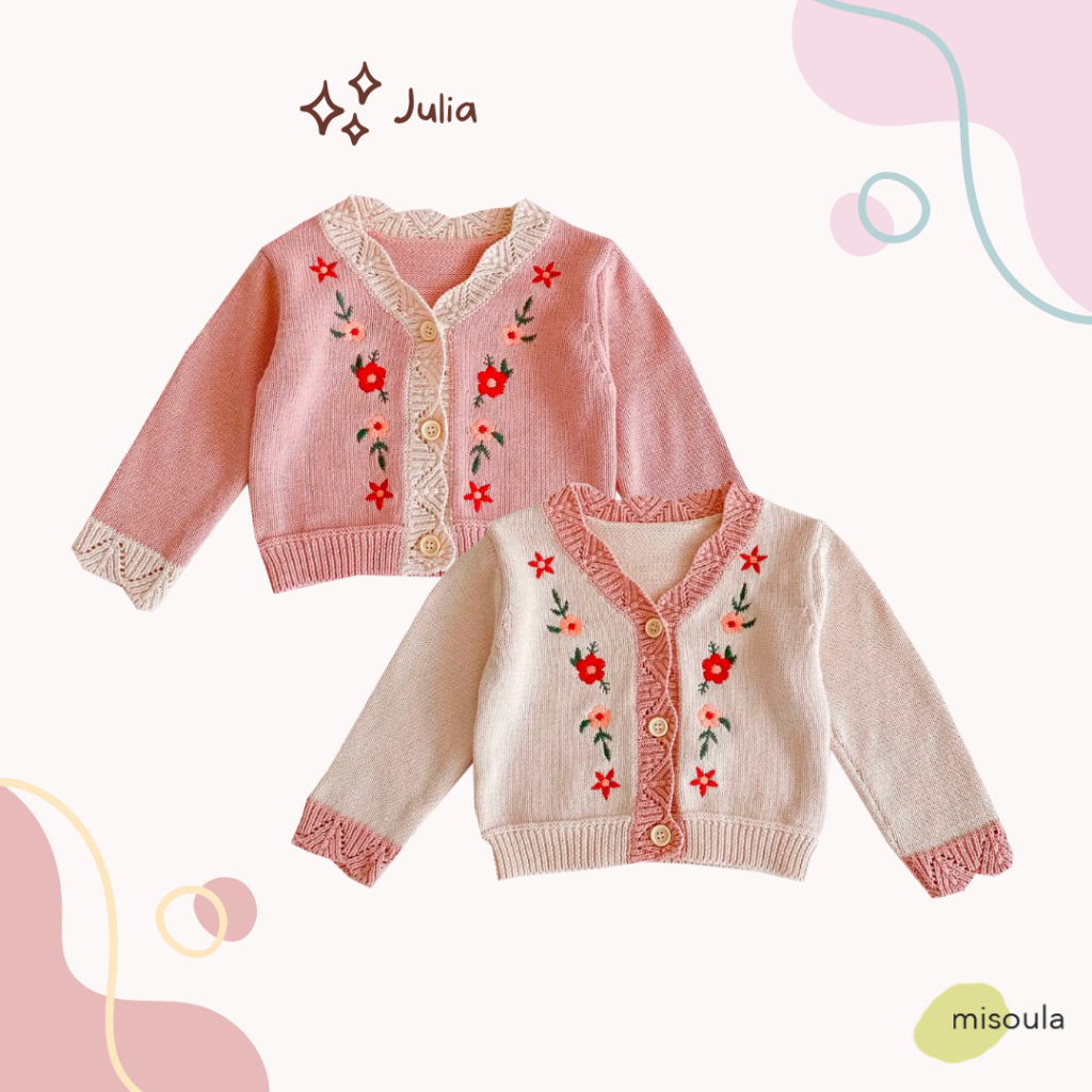 Misoula - Julia Cardigan | Cardigan Anak Perempuan | Cardigan Bayi | Atasan Anak Perempuan | Baju An