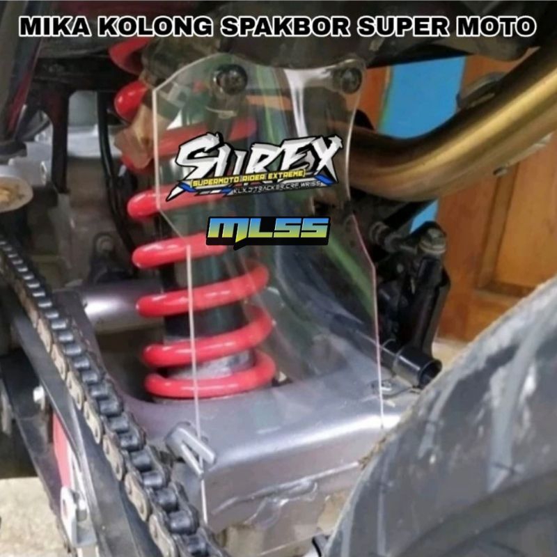 Mika kolong spakbor crf pelindung shock lumpur honda crf surex super moto herex