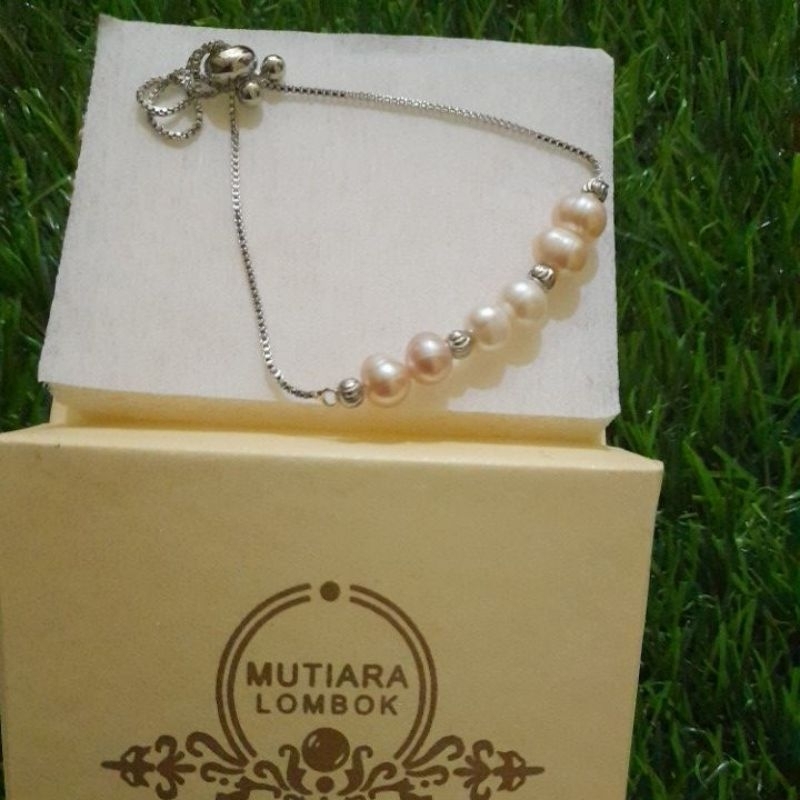 Gelang serut Mutiara air tawar || Mutiara air tawar Lombok || accesoris Lombok