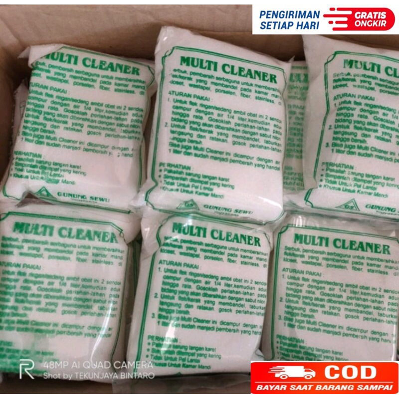 	 MULTI CLEANER BUBUK PEMBERSIH KERAK KERAMIK	