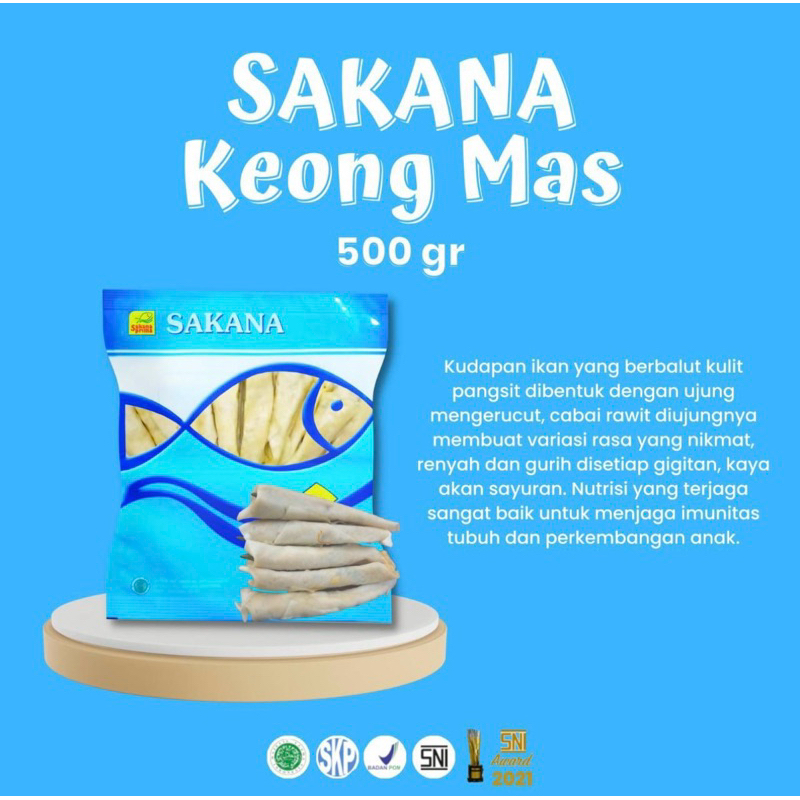 

Sakana Keong Mas 500gr