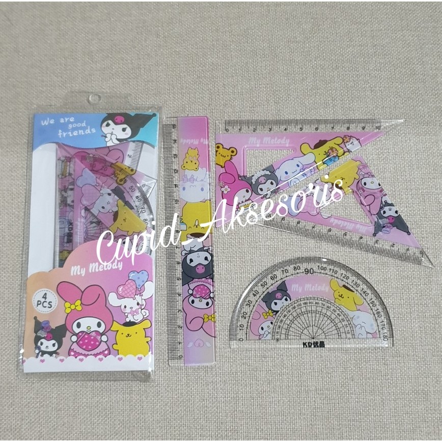 

(ISI 4PCS) PENGGARIS SET KARAKTER SANRIO KUROMI CINAMONROLL