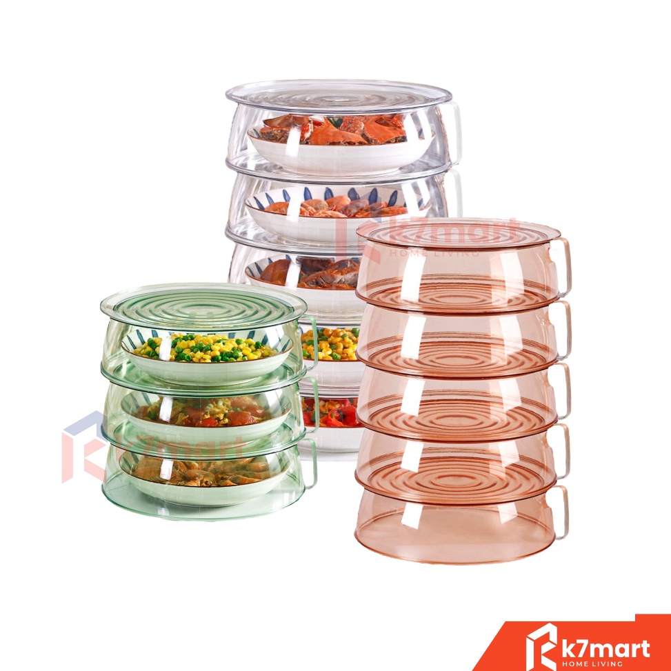 ART U85J K7MART TUDUNG SAJI 3 SUSUN 4 SUSUN 5 SUSUN PREMIUM FOOD GRADE PLASTIK PET TRANSPARAN  TEMPA