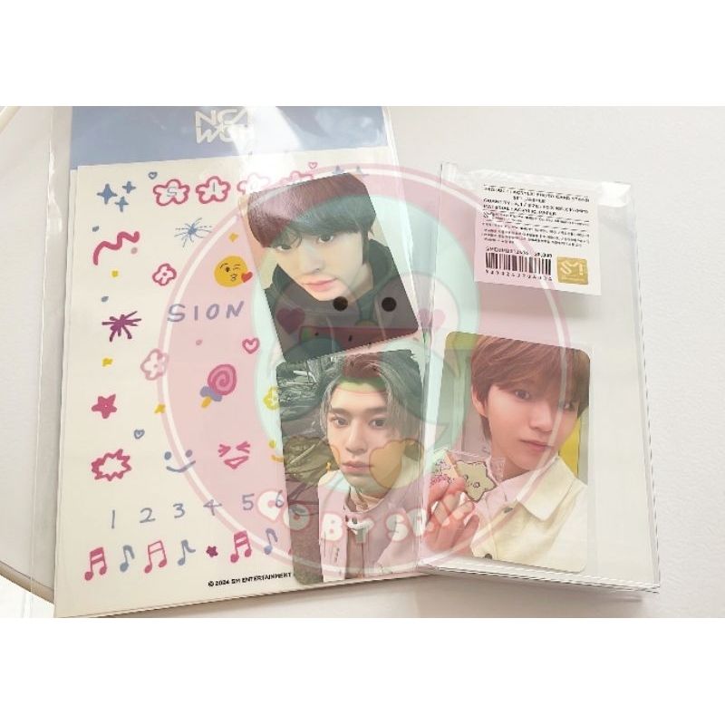 (ready stock) photocard deco sticker station wish md nct wish yushi riku sakuya sion