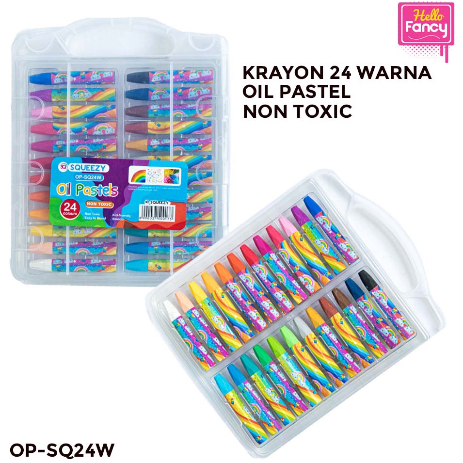 

Jaman Now Krayon Crayon Murah 24 Warna Oil Pastel OPSQ24 99