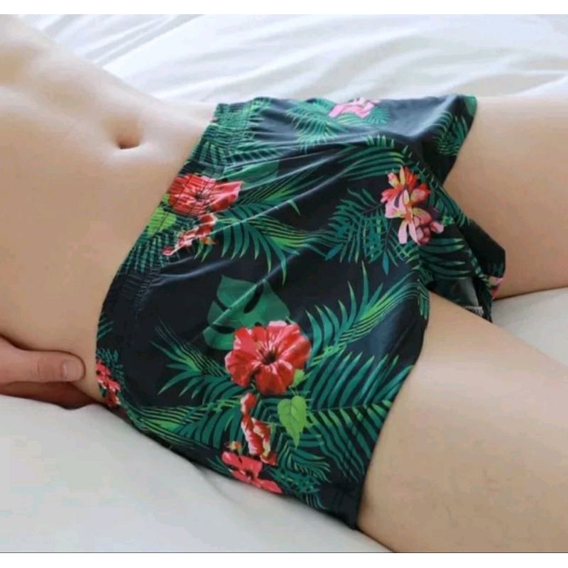 Boxer Mini Unisex / Celana pendek pria wanita / Boxer shortpants / Motif Random