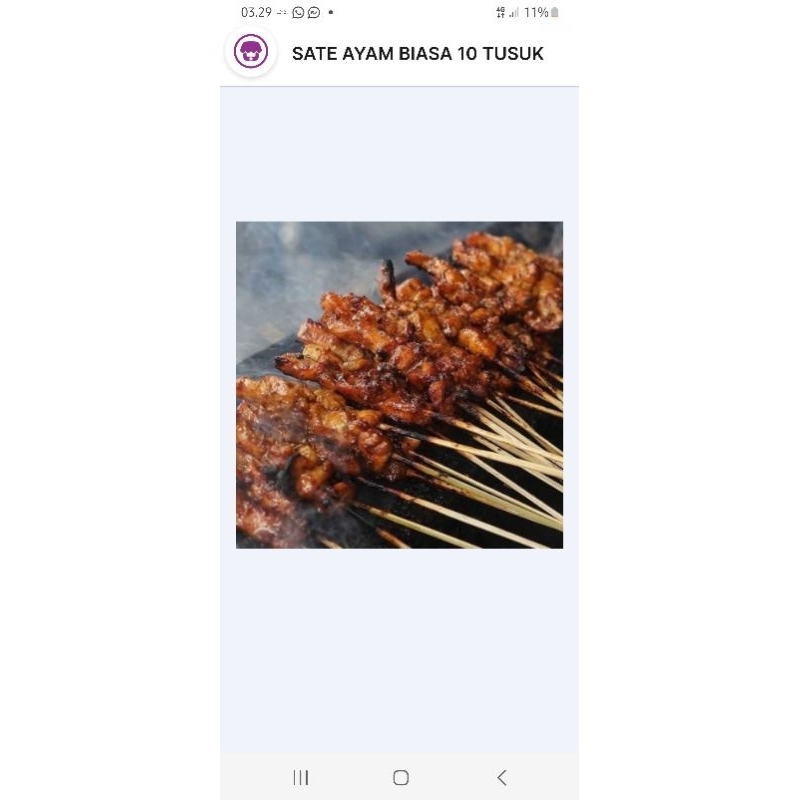 

sate ayam 1porsi