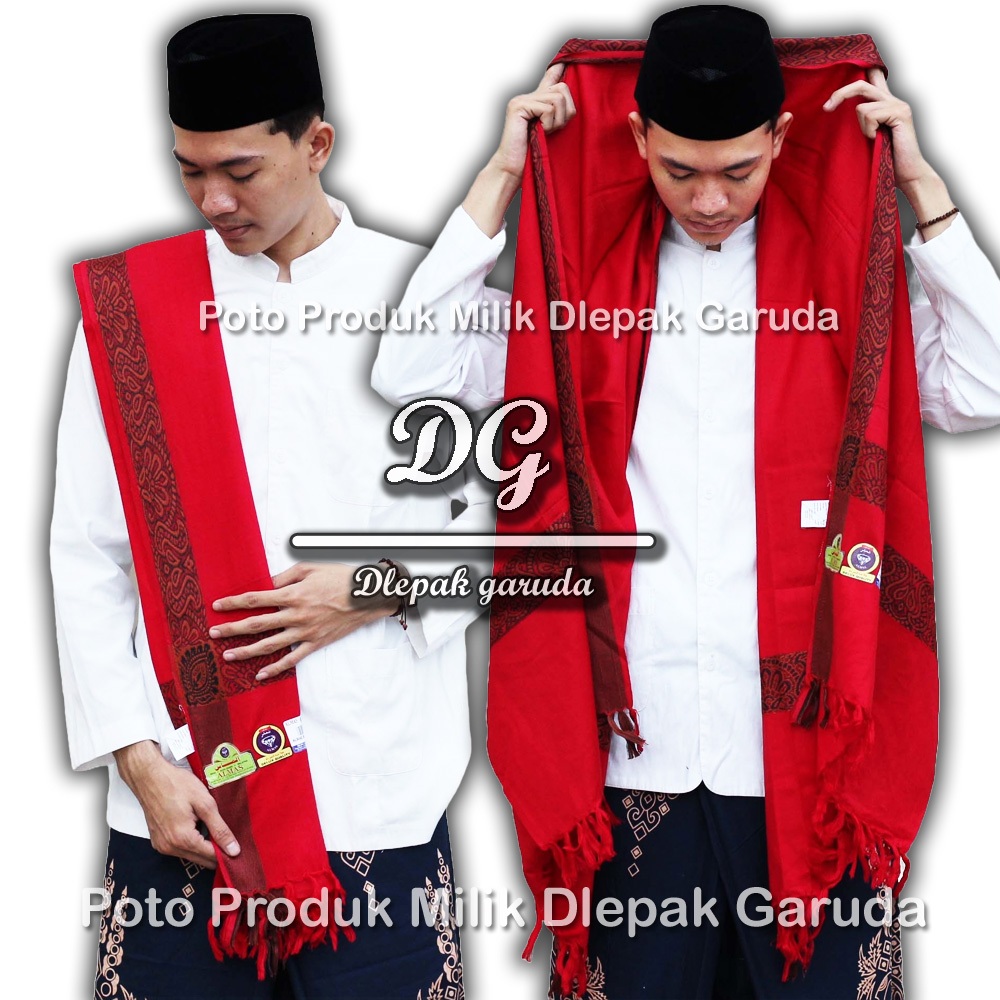 Sorban Kasmiri Almas Tristar Merah Marun Made In India