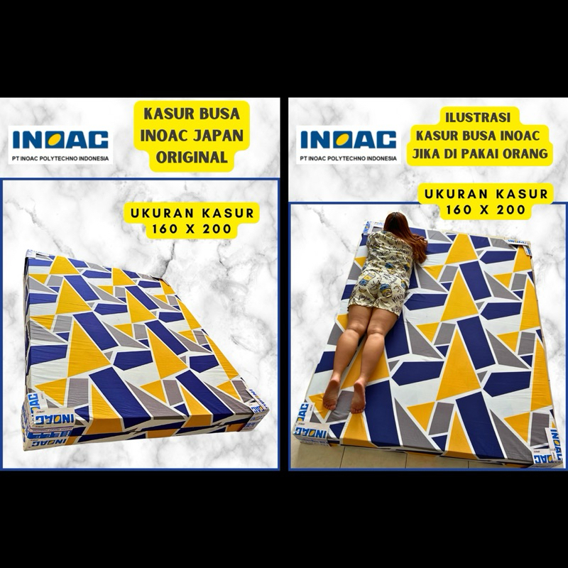 Kasur Busa INOAC 160x200x20 Original EON LIGHT GREEN Tebal 20cm GARANSI 20 Tahun D 23 Ukuran 200, 18