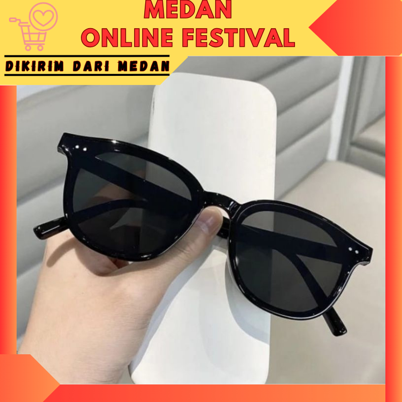 KMW010 Kacamata Hitam Cowok Cewek Unisex Fashion Kacamata Hitam Retro Gaya Sunglasses