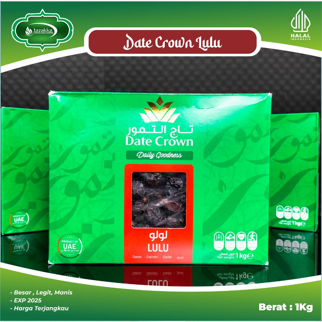 

Kurma Lulu Date Crown 1Kg Expired 2025 Premium Dates Hitam Korma Arab