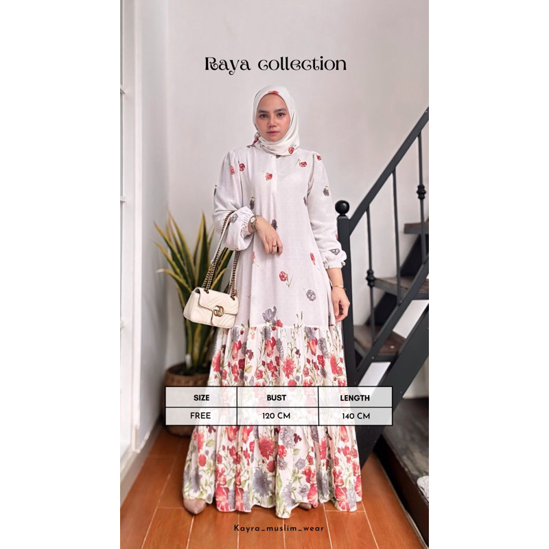 Gamis Asta Mode Flower Set Hijab