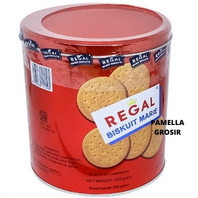 

REGAL MARIE KALENG 550 GRAM - CEMILAN BISKUIT TINGGI PROTEIN KUE JAJANAN KHAS HARI RAYA LEBARAN SNACK makanan ringan jajanan cemilan camilan pedas asin gurih manis murah