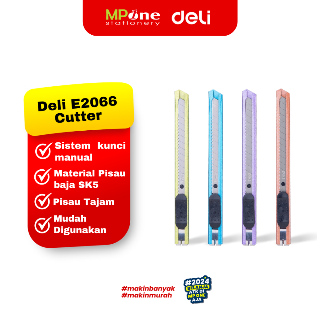 

Cutter Deli Mini Warna E2066 / Deli Cutter Serbaguna Assorted