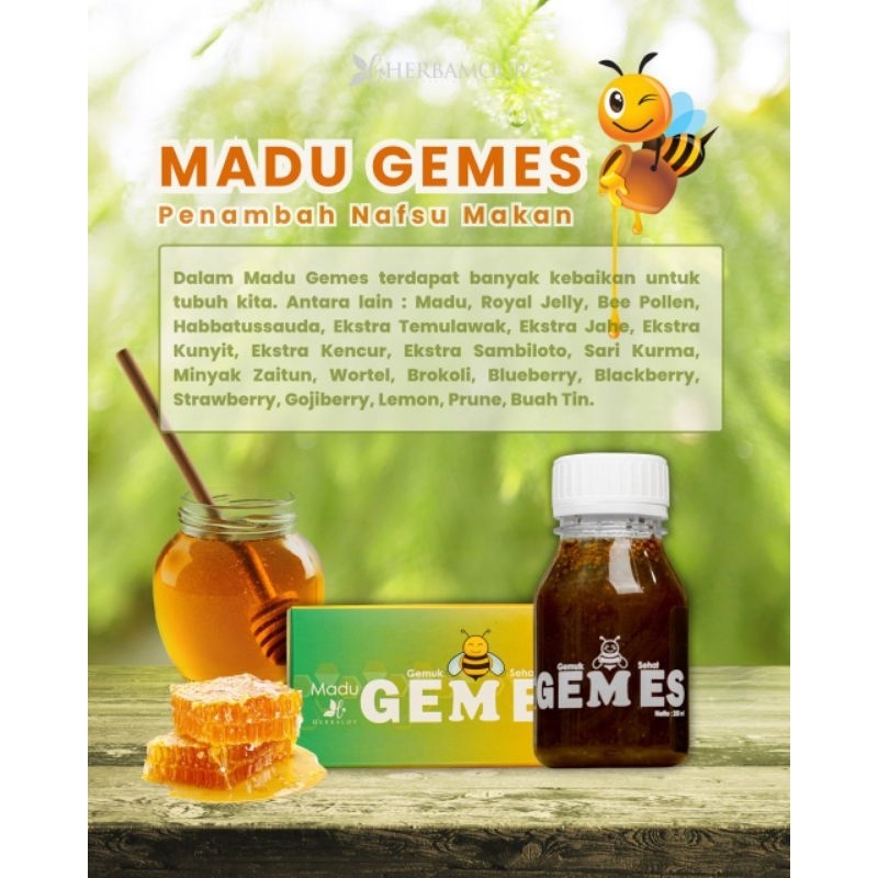

Madu Gemes (madu khusus untuk naikin Berat Badan)