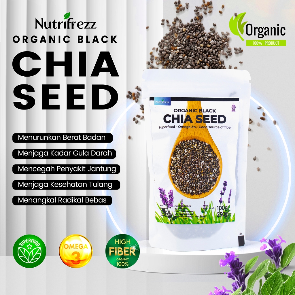 

Nutrifrezz - Biji Chiaseed Organik Grade Premium - 100gr