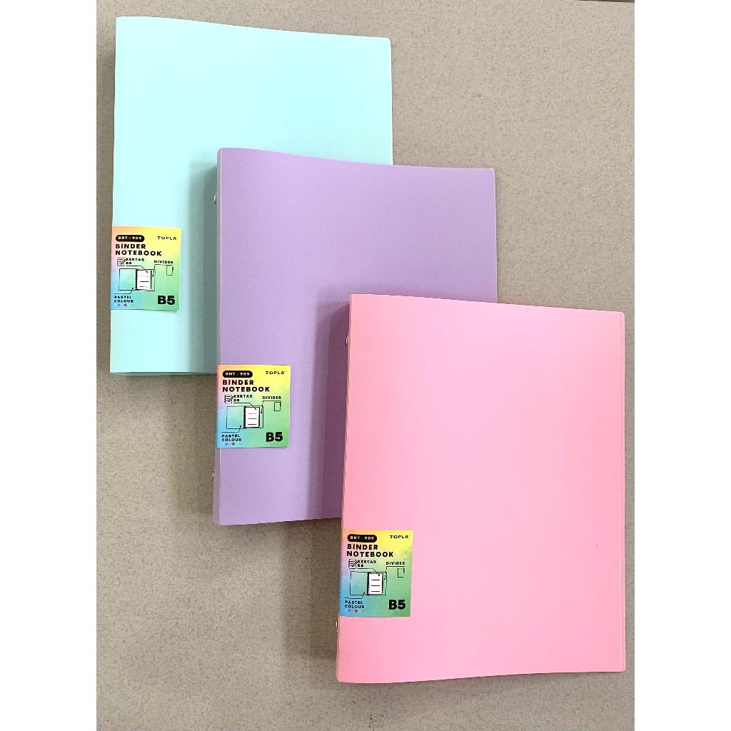 

Map Binder Topla Warna Pastel A5 BNT-910 / B5 BNT-909- Binder Note Plus Divider / Pembatas - Binder File A5 Binder B5