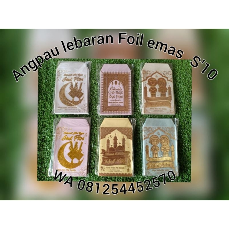 

ANGPAU AMPLOP LEBARAN MOTIF FOIL EMAS ISI 5 BKS DALAM 1 BKS ISI 10 LEMBAR