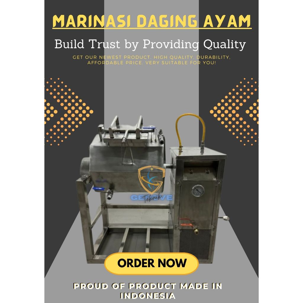 Marinasi Daging - Mesin Marinasi Daging dengan Vacuum Kaps 50kg