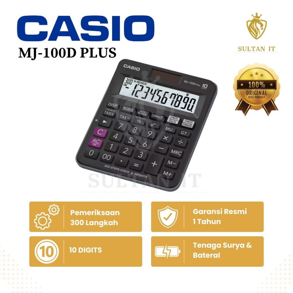 

Kalkulator Casio MJ 100 D Plus CHECK CORRECT ORIGINAL