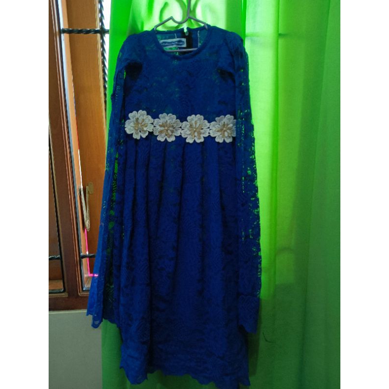 baju brukat anak perempuan dress cape brukat