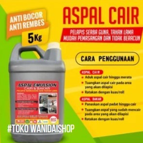 READY ASPAL CAIR 5 KG WATERPROOFING ASPAL PELAPIS ANTI KARAT ANTI REMBES