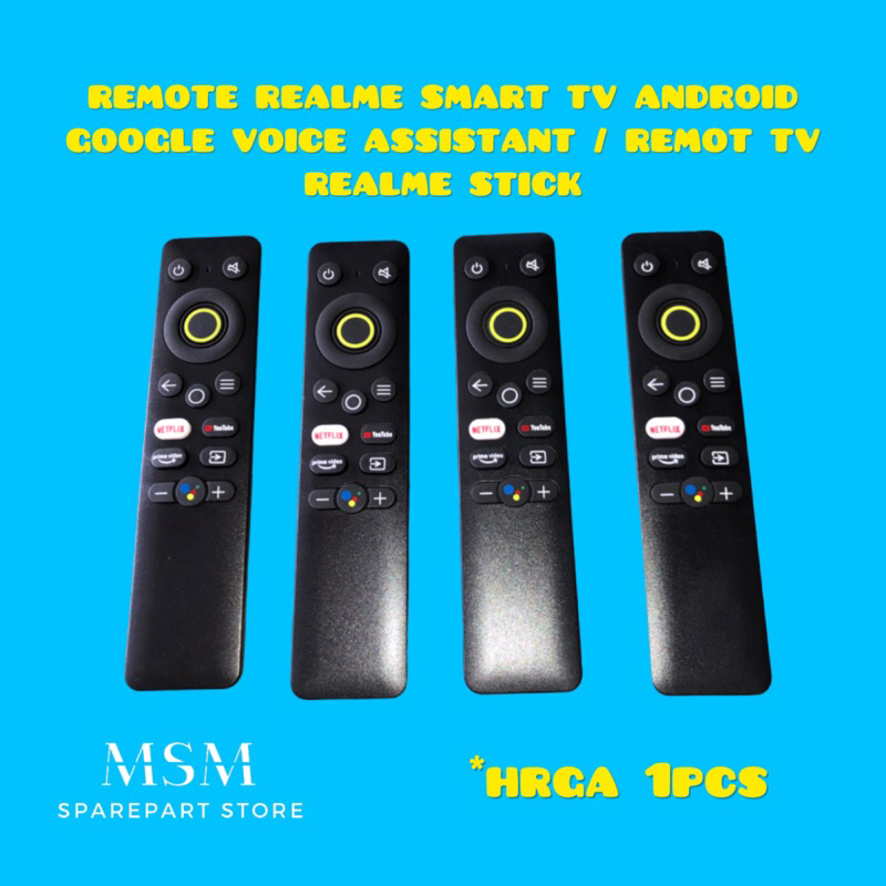 REMOTE REALME SMART TV ANDROID GOOGLE VOICE ASSISTANT / REMOT TV REALME STICK